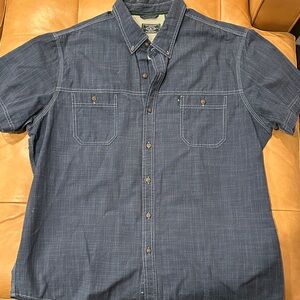 G.H. Bass & Co. Dark Blue Casual Button Down Shirt